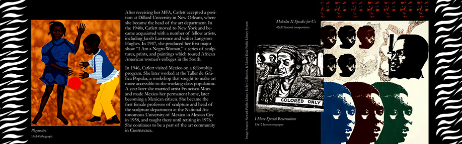 Spread Within Elizabeth Catlett Feature